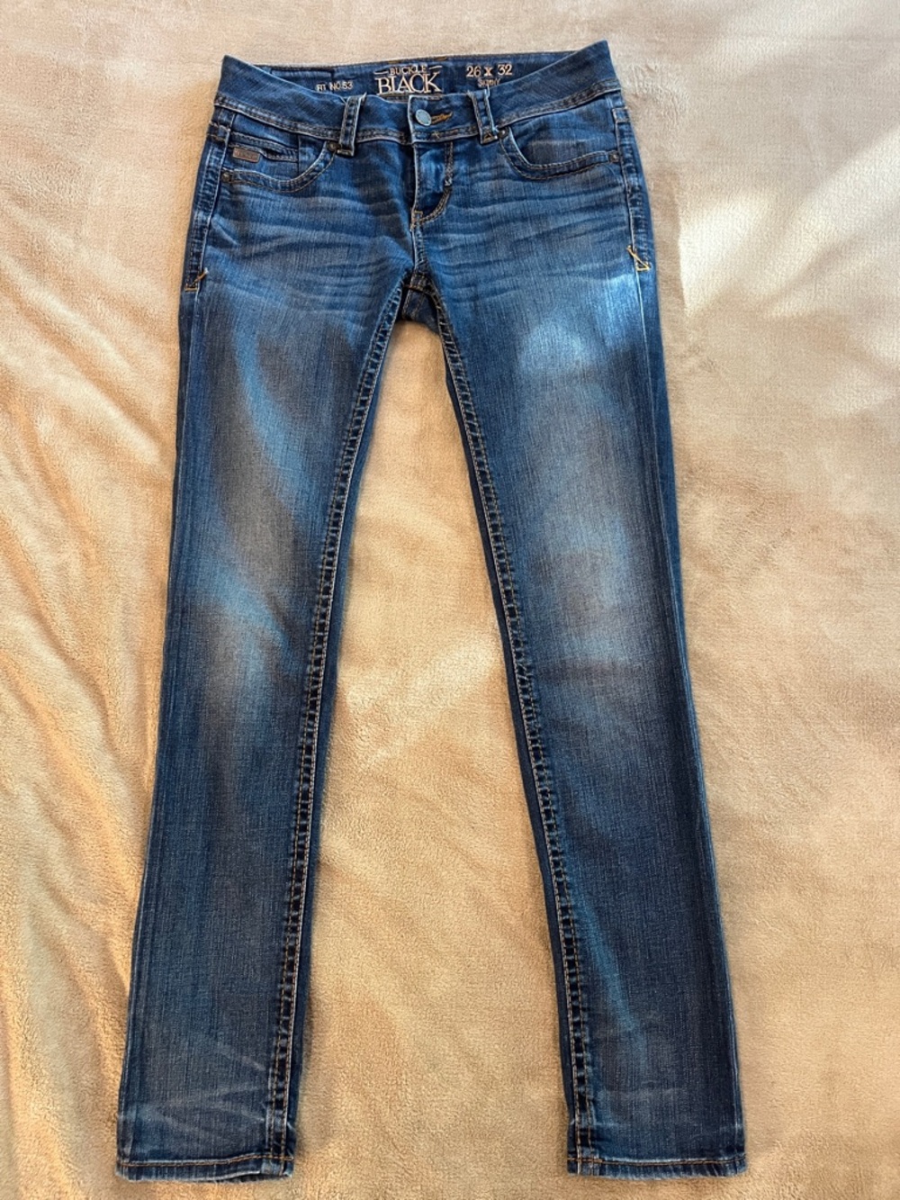 Buckle Blue Skinny Jeans